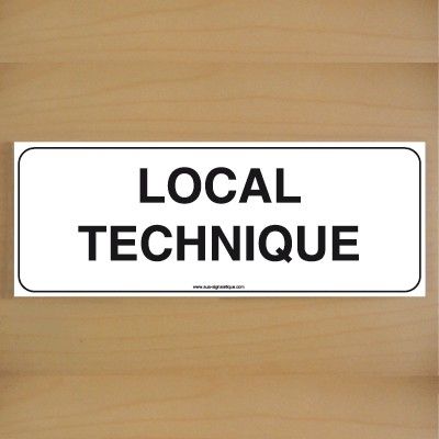 [7205-B-v-160] ClassicSign - Local technique (Vinyle Autocollant)