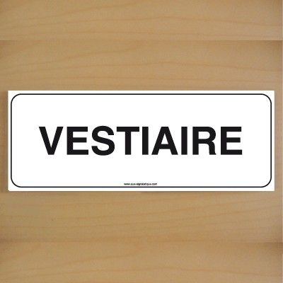 [7206-B-v-160] ClassicSign - Vestiaire (Vinyle Autocollant)