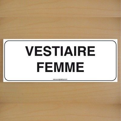 [7211-B-v-160] ClassicSign - Vestiaire Femme (Vinyle Autocollant)