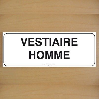 [7212-B-v-160] ClassicSign - Vestiaire homme (Vinyle Autocollant)