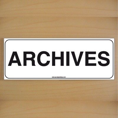 [7214-B-v-160] ClassicSign - Archives (Vinyle Autocollant)