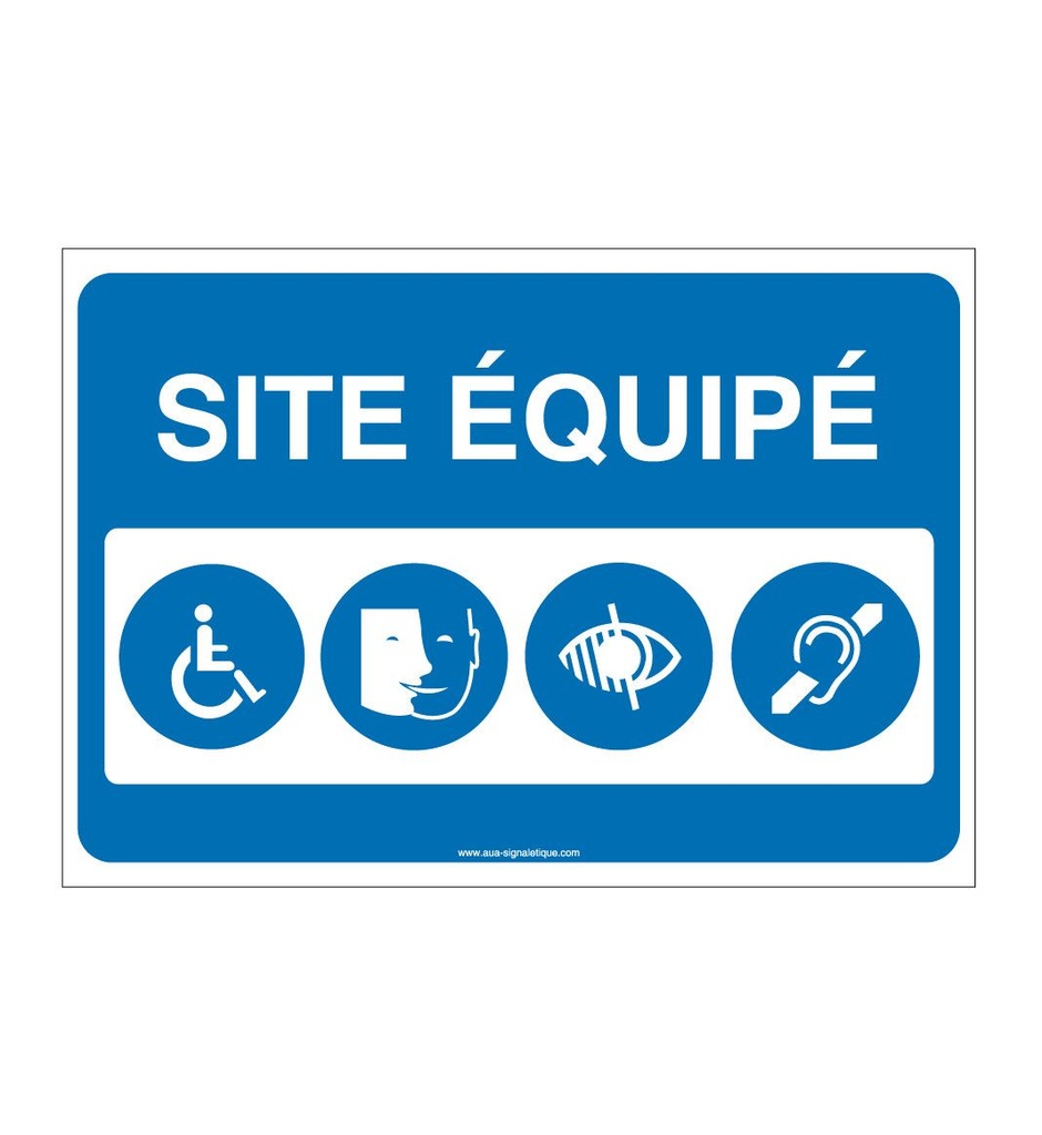 [1632205-v-150] Panneau Site équipé - AP (150 x 105 mm, Vinyle Autocollant)