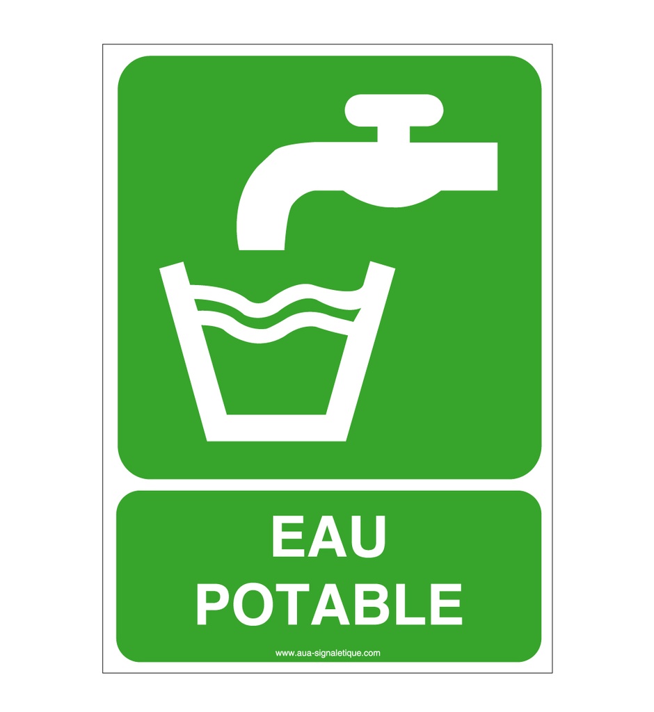 Panneau Eau Potable - AI