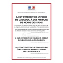 Consigne Restrictions vente d'alcool - D