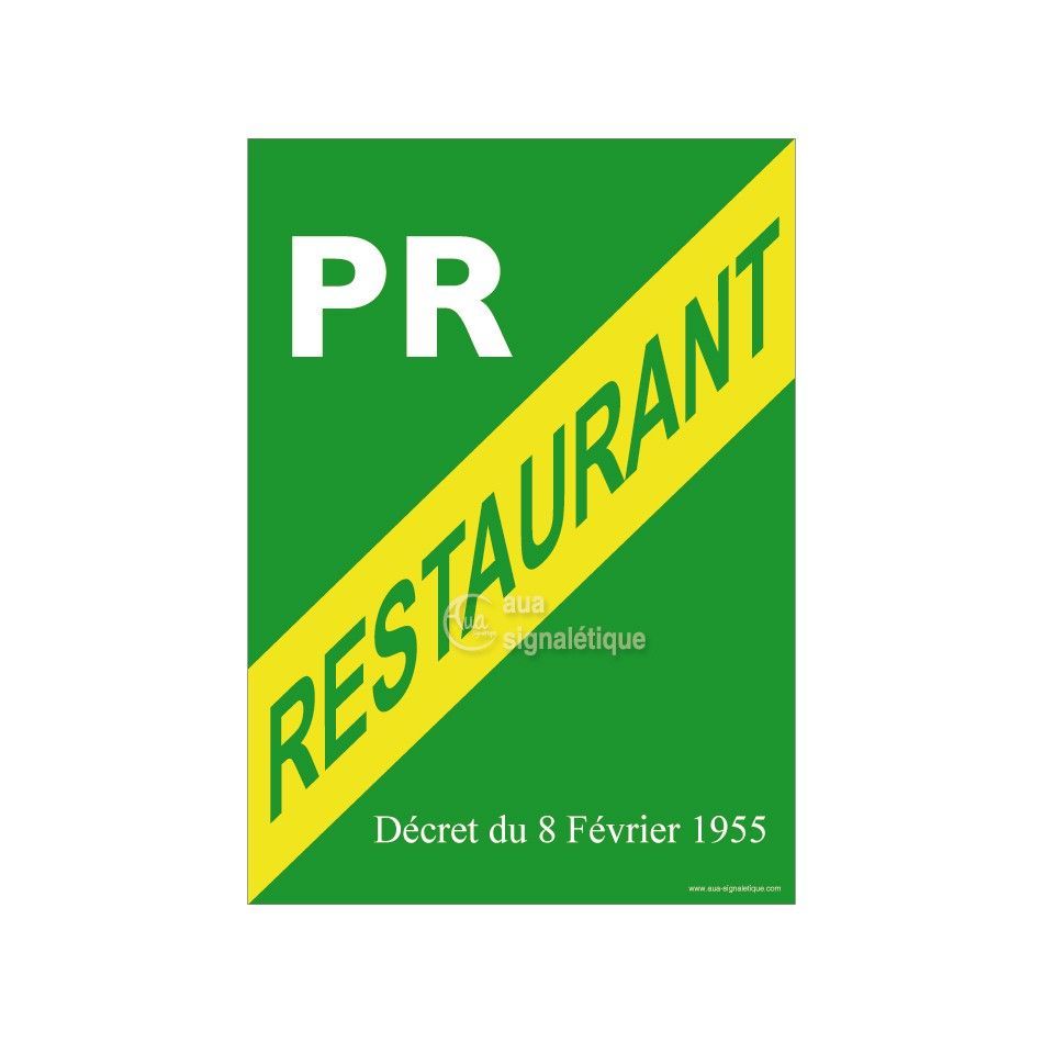 Affiche Licence Restaurant PR