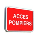 Accès Pompiers - Panneau Type Routier Avec Rebord