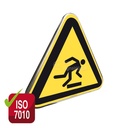 Danger, Trébuchement ISO W007 - Panneau Type Routier Avec Rebord