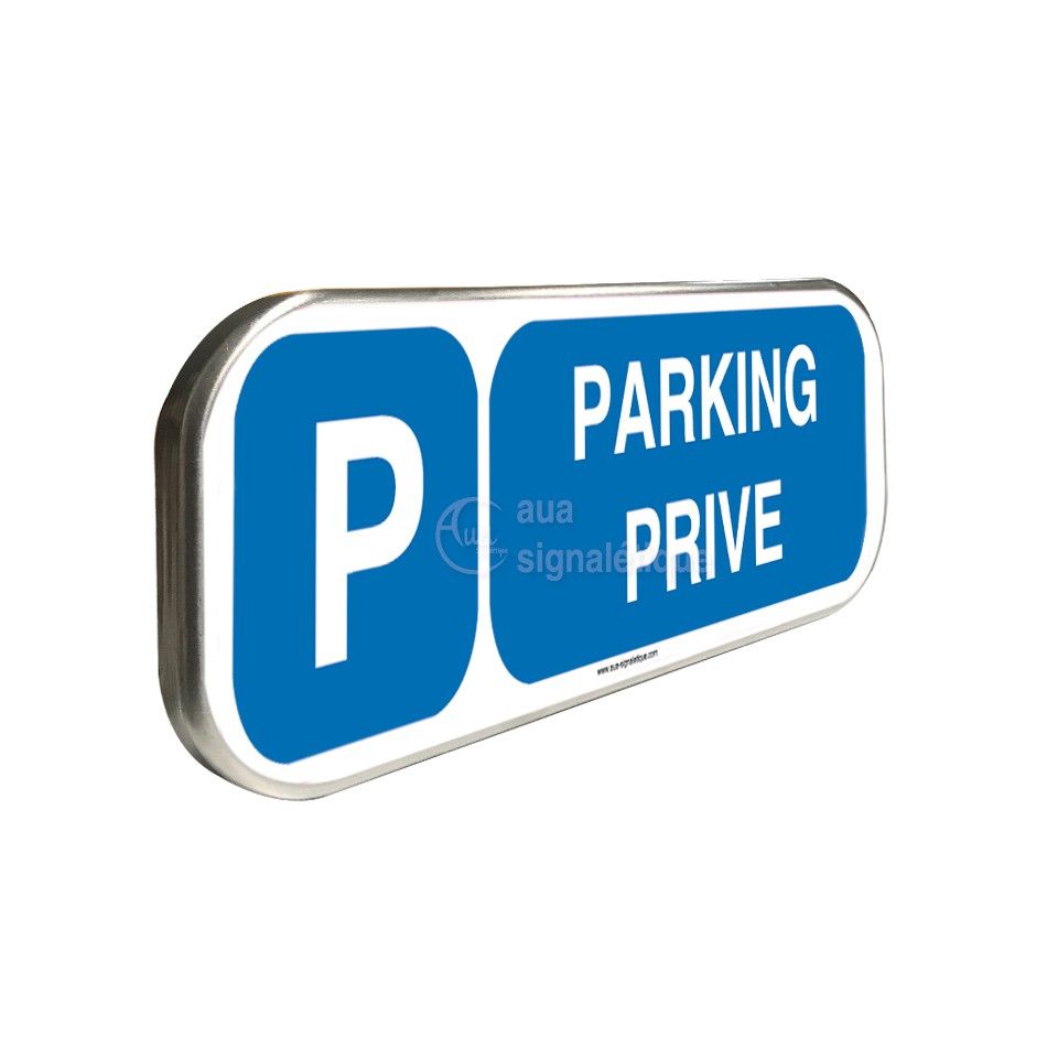 [1860013_0] Parking Privé - Panneau aluminium type routier (350 x 150 mm)
