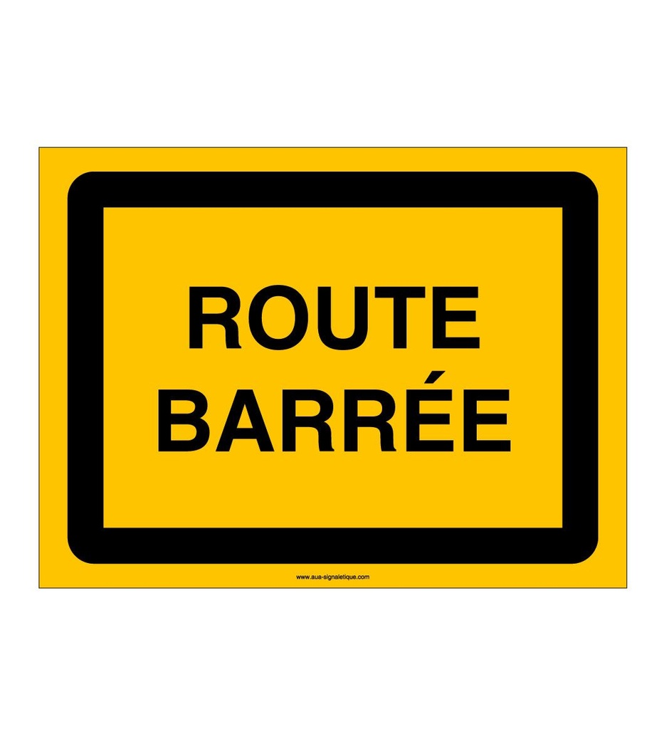 [KC1-AKILUX-022-800] PANNEAU KC1 ROUTE BARREE AKILUX 5mm (800 x 600 mm)