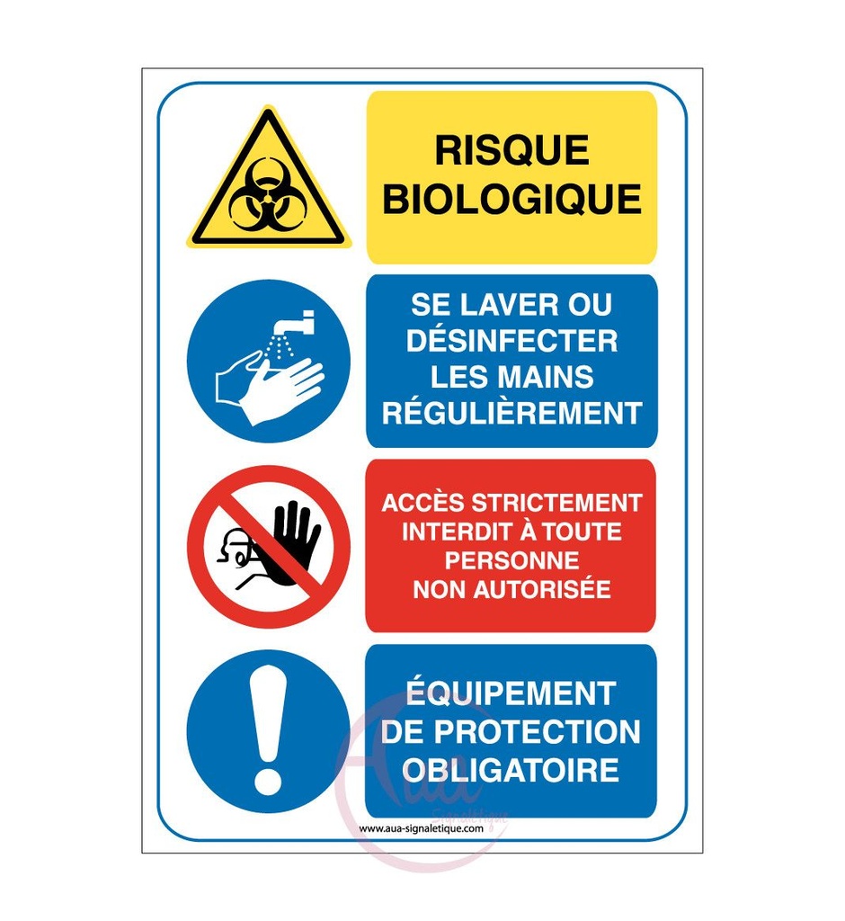 [201459-AI-v-75x105] Panneau de signalisation règles de sécurité à respecter Coronavirus Covid-19 (75 x 105 mm, Vinyle Autocollant)