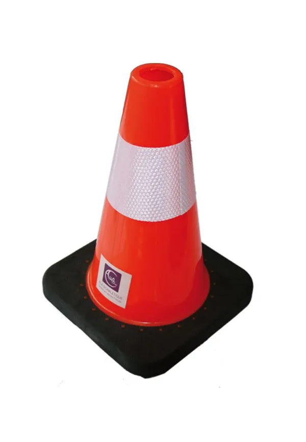 [202190-lot1] Cône De Signalisation Classe 2 - K5A Pour Chantier (Hauteur 30 cm -Classe 2:Lesté, Lot de 1)