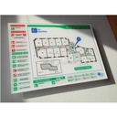 Plan d'évacuation horizontal Plexiglas 4mm - A3