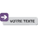 Autocollant VINYLO - Flèche droite texte perso