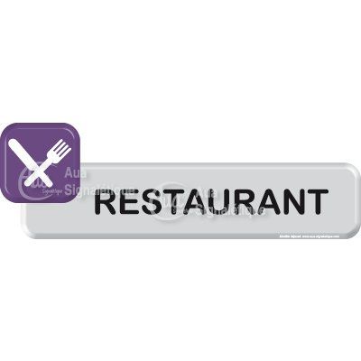 [1047-F-04] Autocollant VINYLO -  Restaurant (Bleu)