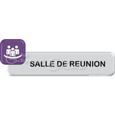 [1048-F-04] Autocollant VINYLO - Salle de réunion (Bleu)