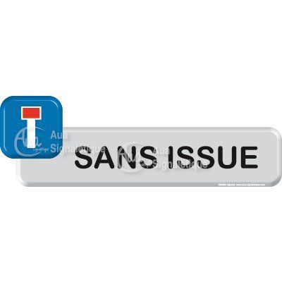 [1049-F-04] Autocollant VINYLO - Sans issue (Bleu)