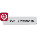 Autocollant VINYLO -  Sortie interdite
