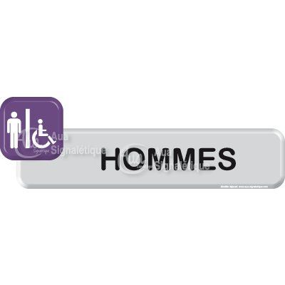 Autocollant VINYLO - WC Homme handicapé