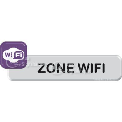[1065-F-04] Autocollant VINYLO - Zone Wifi (Bleu)