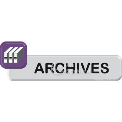 [1067-F-04] Autocollant VINYLO -  archives VINYLO (Bleu)