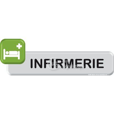 [1068-F-04] Autocollant VINYLO -infirmerie (Bleu)