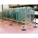 Kit Balisage temporaire 2 poteaux + 2.5m chaîne diam 8