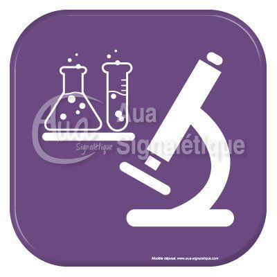 Autocollant Vinylopicto laboratoire