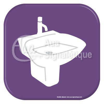 Autocollant Vinylopicto  lavabo