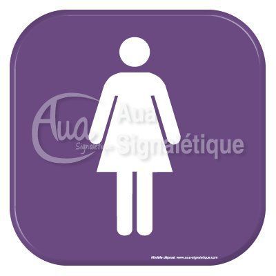 Autocollant Vinylopicto Toilettes femmes