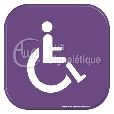 Autocollant Vinylopicto Toilettes handicapés