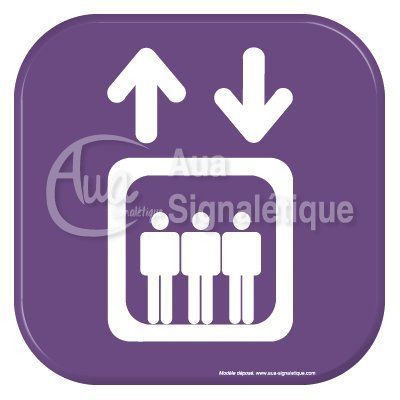 Autocollant Vinylopicto ascenseur