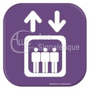 Autocollant Vinylopicto ascenseur