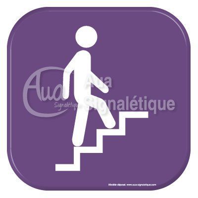 Autocollant Vinylopicto Escaliers montants