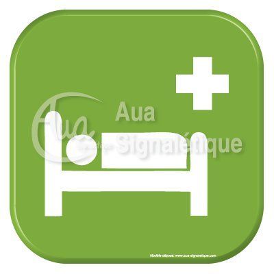 Autocollant Vinylopicto infirmerie 2