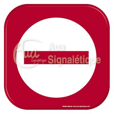 Autocollant Vinylopicto Accès Interdit
